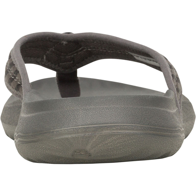 HEYDUDE Myers Flip Nu Prep Tongs Pour Hommes En Mélange De Coton Noir/Gris Granit