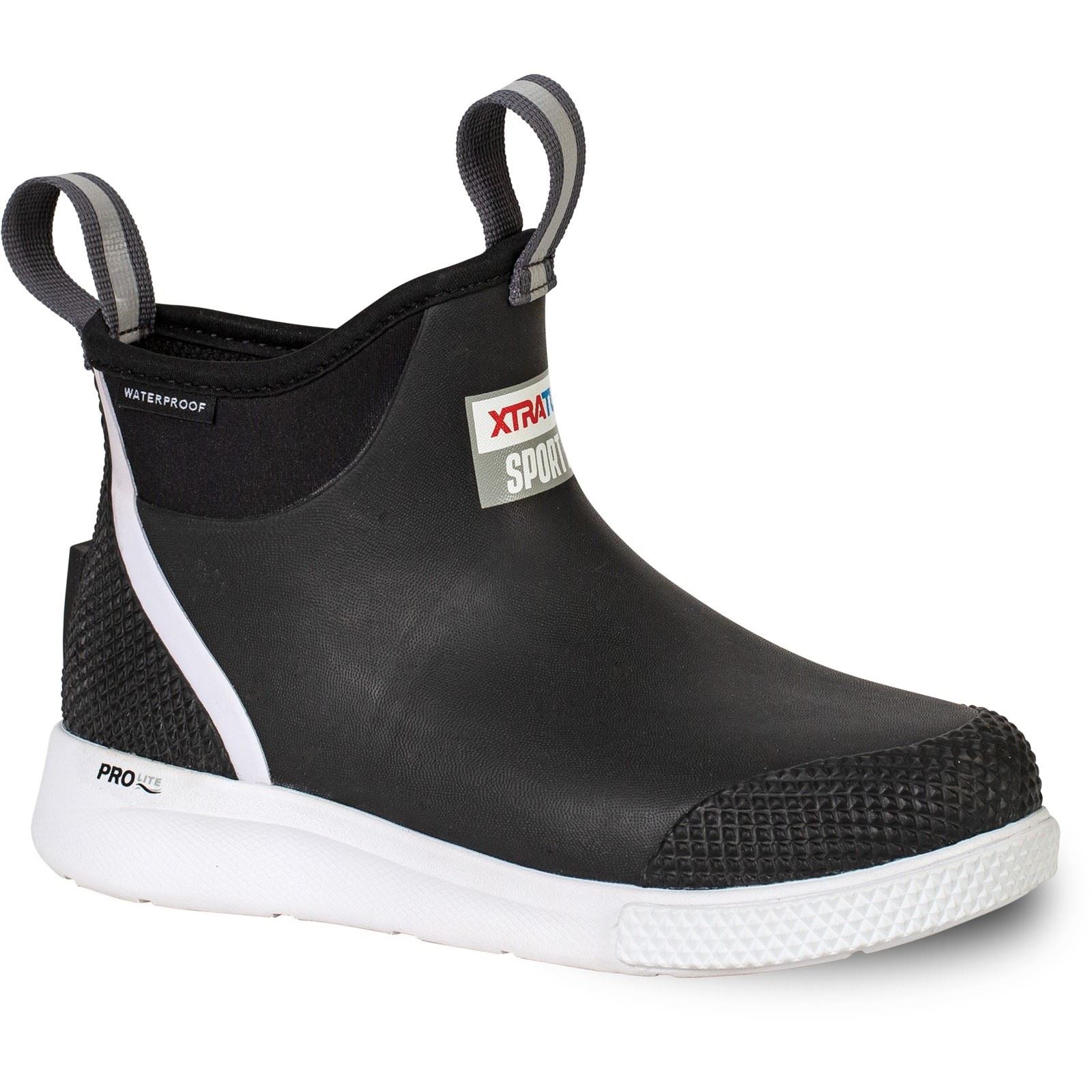 Xtratuf Bottes De Wellington Noires Prolite Sport Ankle Deck De Six Pouces