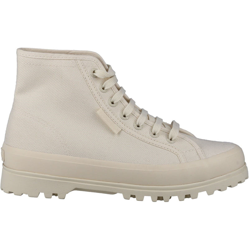 Superga 2341 Alpina Bottes Beige En Coton Pour Femmes
