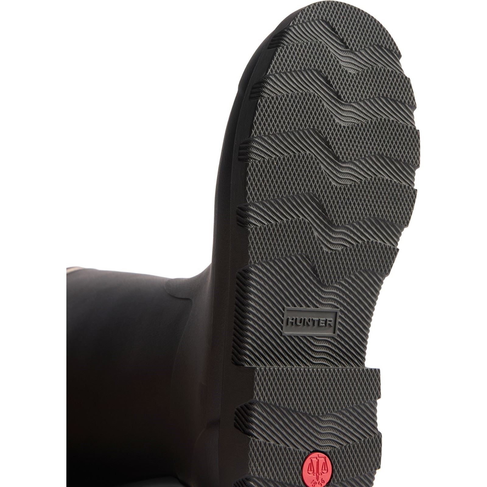 Hunter Field Downpour Bottes En Caoutchouc Noires Pour Femmes