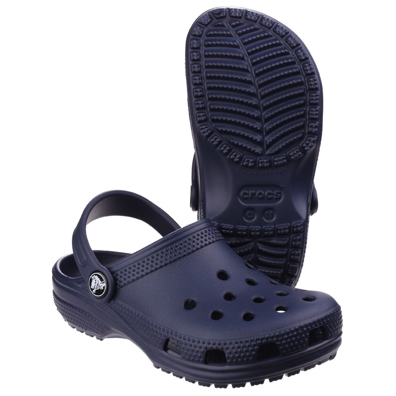 Crocs Toddler Classic Mocassins En Thermoplastique Bleu Marine