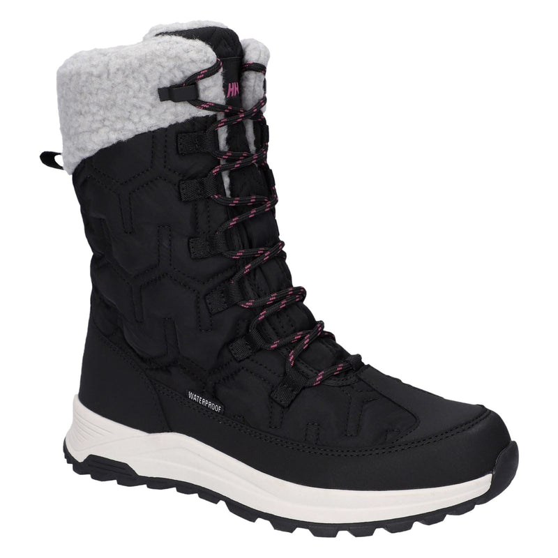 Hi-Tec Sophia Bottines D'hiver Pour Femmes En Nylon Noir Jet/fuchsia Festival