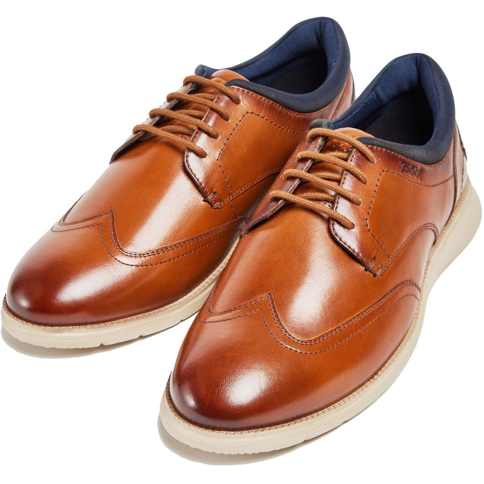 Pod Vantage Chaussures À Lacets En Cuir Pour Hommes Cognac