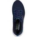 Skechers Relaxed Fit Edgeride Contention Chaussures De Sport Homme En Polyester Bleu Marine/Bleu