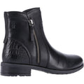 Hush Puppies Scarlett Bottes Noires En Cuir Pour Femmes