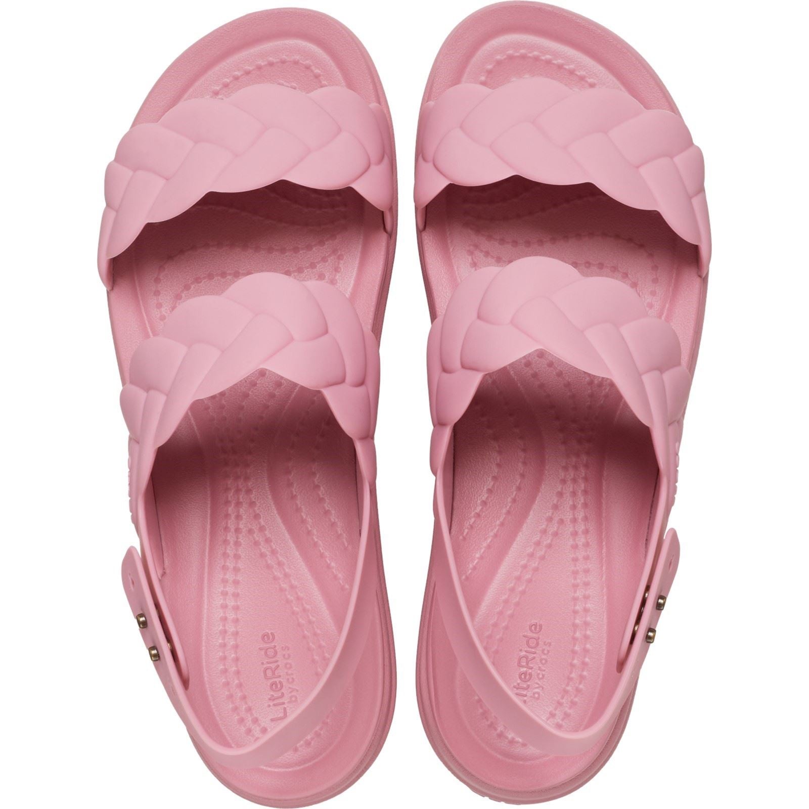 Crocs Brooklyn Woven Sandales Rosette Pour Femme En Thermoplastique