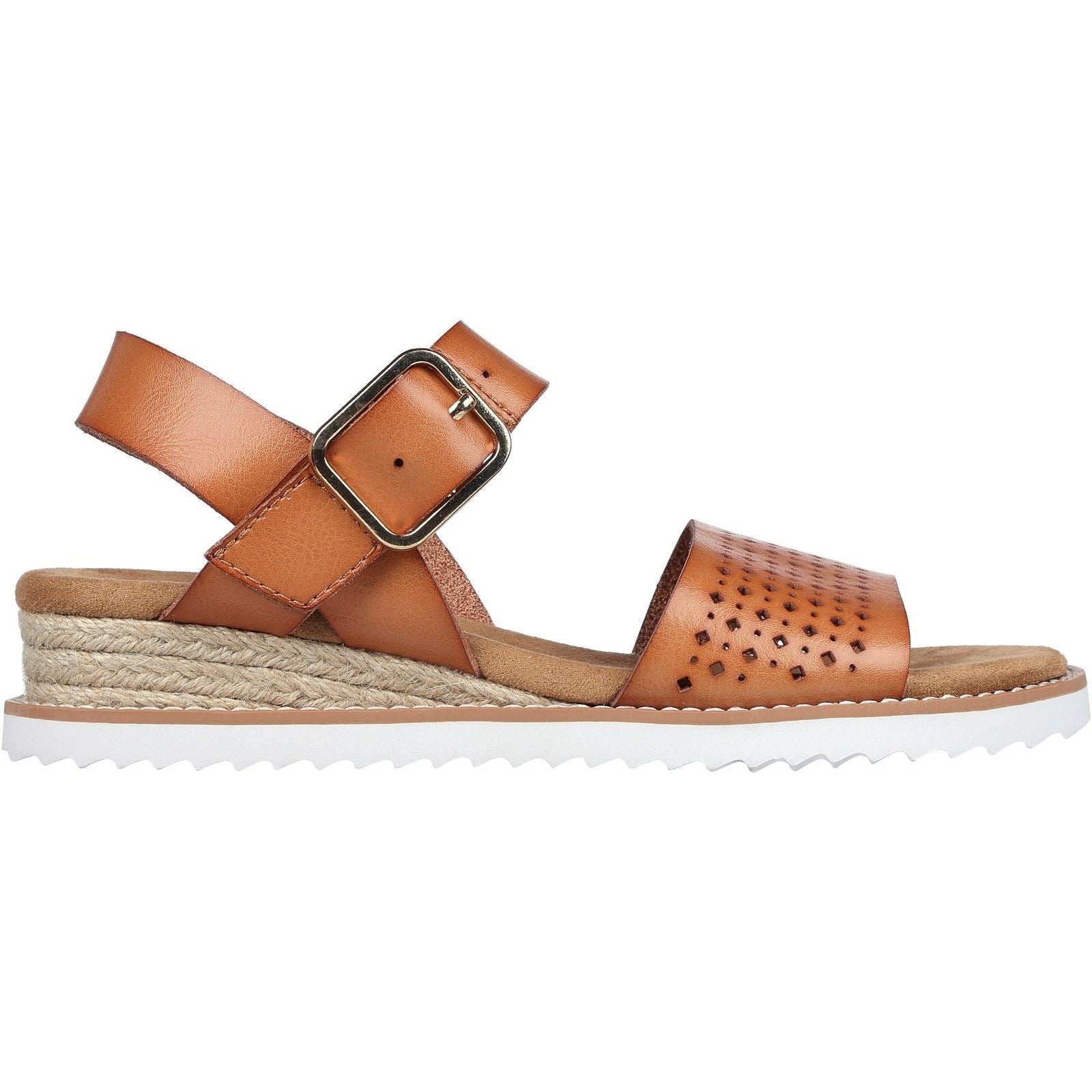 Skechers BOBS Desert Kiss Sunny Flair Sandales De Bagages Pour Femmes En Simili-Cuir