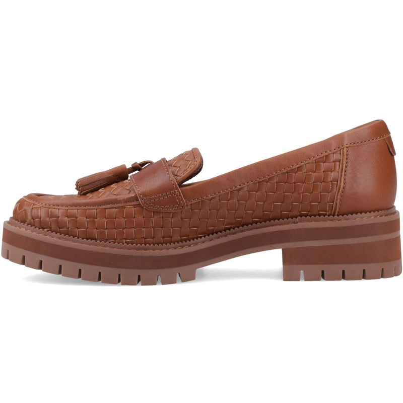TOMS Cara Woven Mocassins Pour Femmes En Marron Ambre