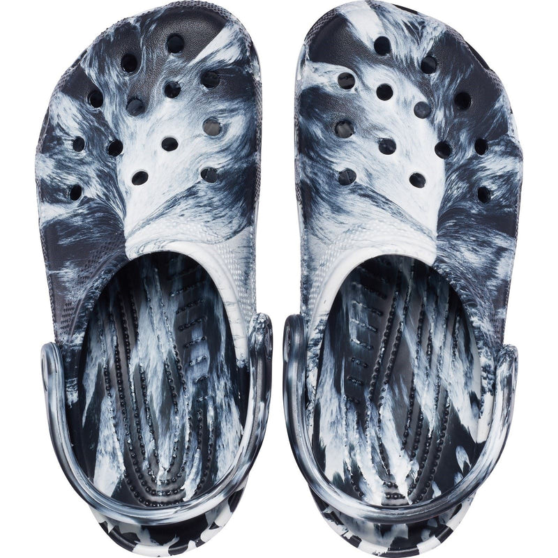 Crocs Marble Crocs Marble Sabots blancs/noirs en thermoplastique