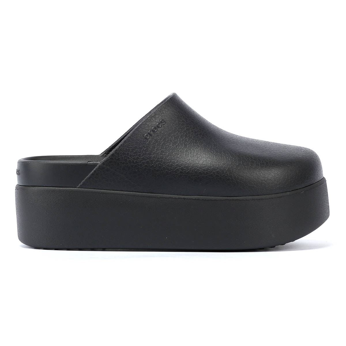 Crocs Dylan Platform Sabots Noirs Pour Femmes