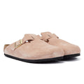 Birkenstock Chaussures Confortables En Daim Rose Clair Pour Femmes De Boston