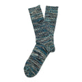 Anonymous Ism 5 Colour Mix Crew Chaussettes Hautes En Coton Pour Hommes En Indigo