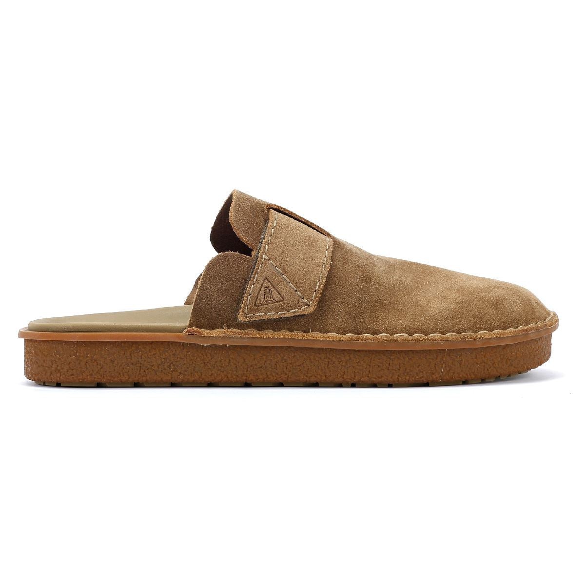 Clarks Main Litton Sabots En Daim En Chêne Pour Hommes