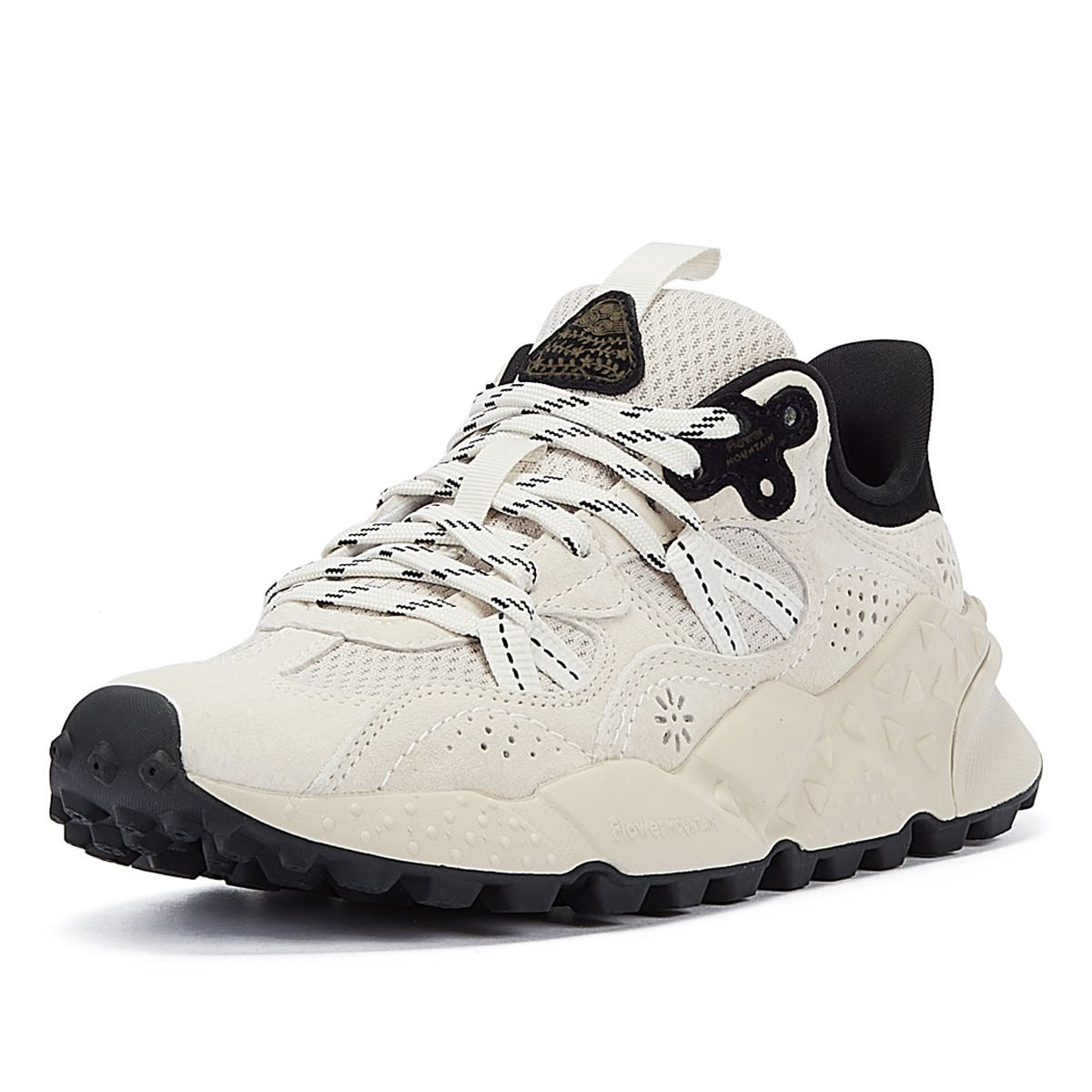 Flower Mountain Tiger Hill Baskets En Daim Blanc/Noir