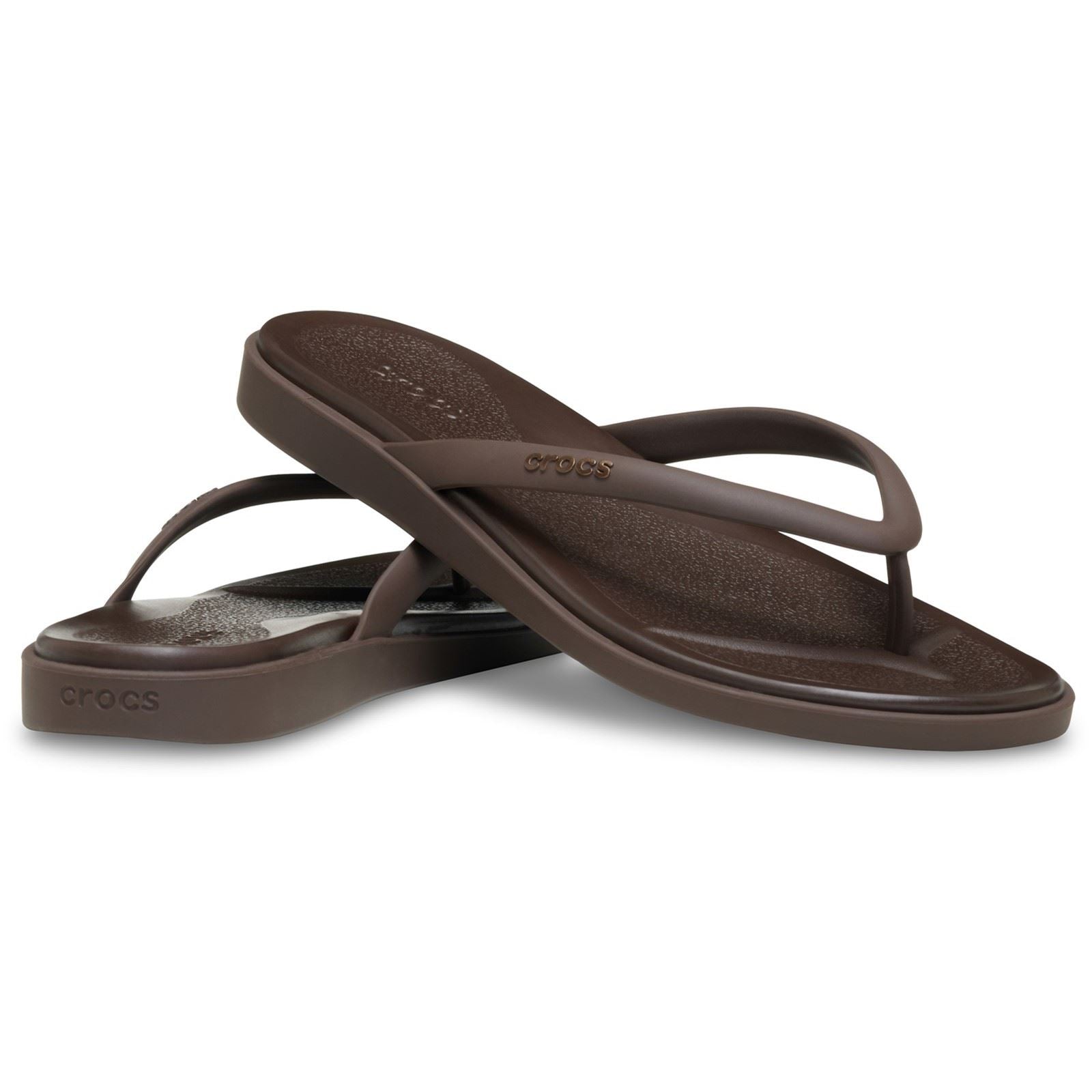 Crocs Miami Matte Flip Sandales En Café Eva Pour Femmes