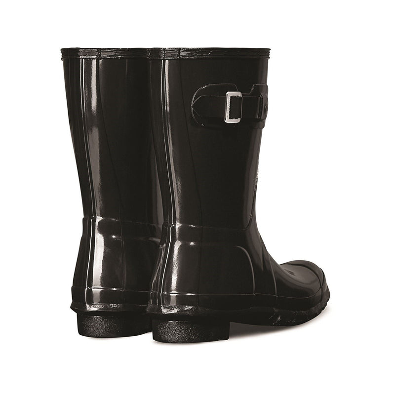 Hunter Original Short Gloss Bottes En Caoutchouc Pour Femmes, Noires