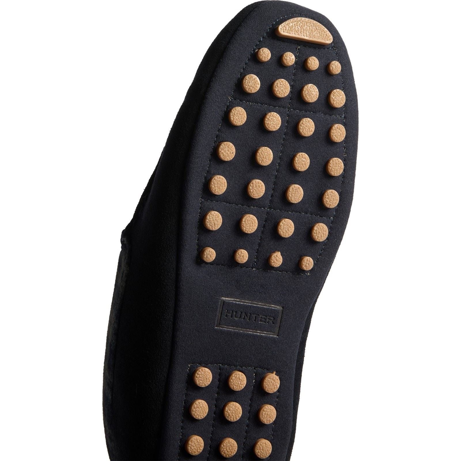 Hunter Moccassin Chaussons Navy Pour Homme En Suède