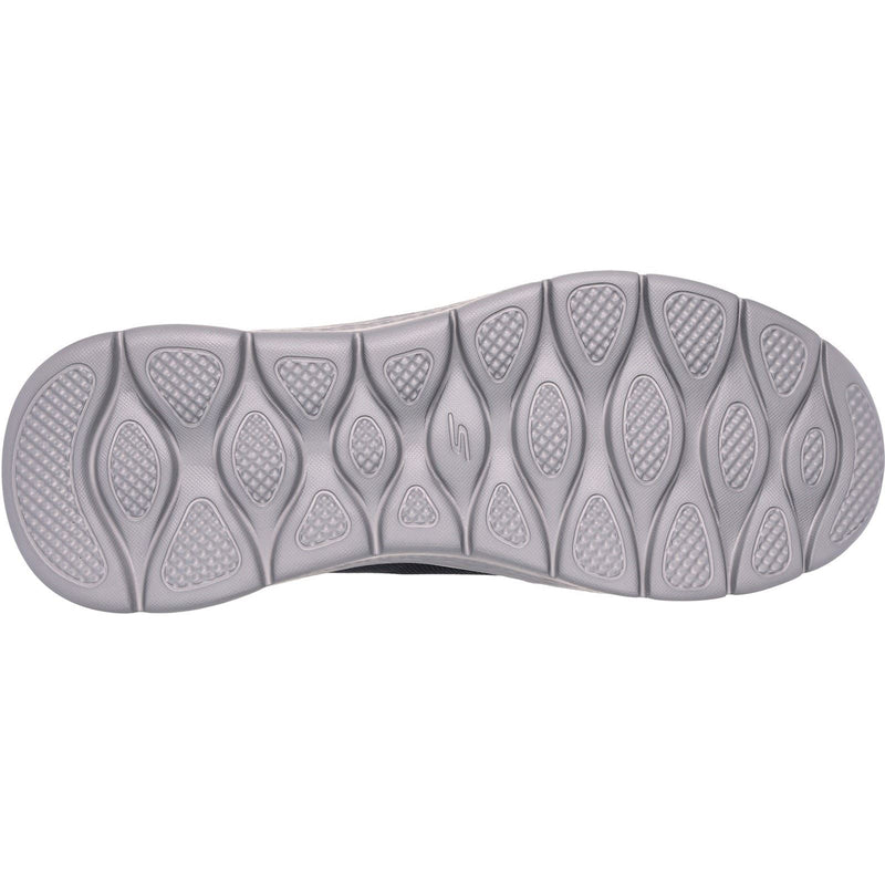 Skechers Go Walk Flex No Hands Baskets Homme En Synthétique Gris Foncé