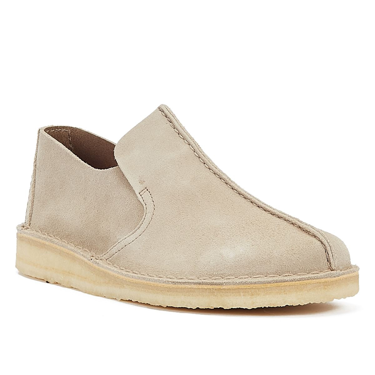 Clarks Originals Desert Mosier Mocassins En Daim Beige Pour Hommes