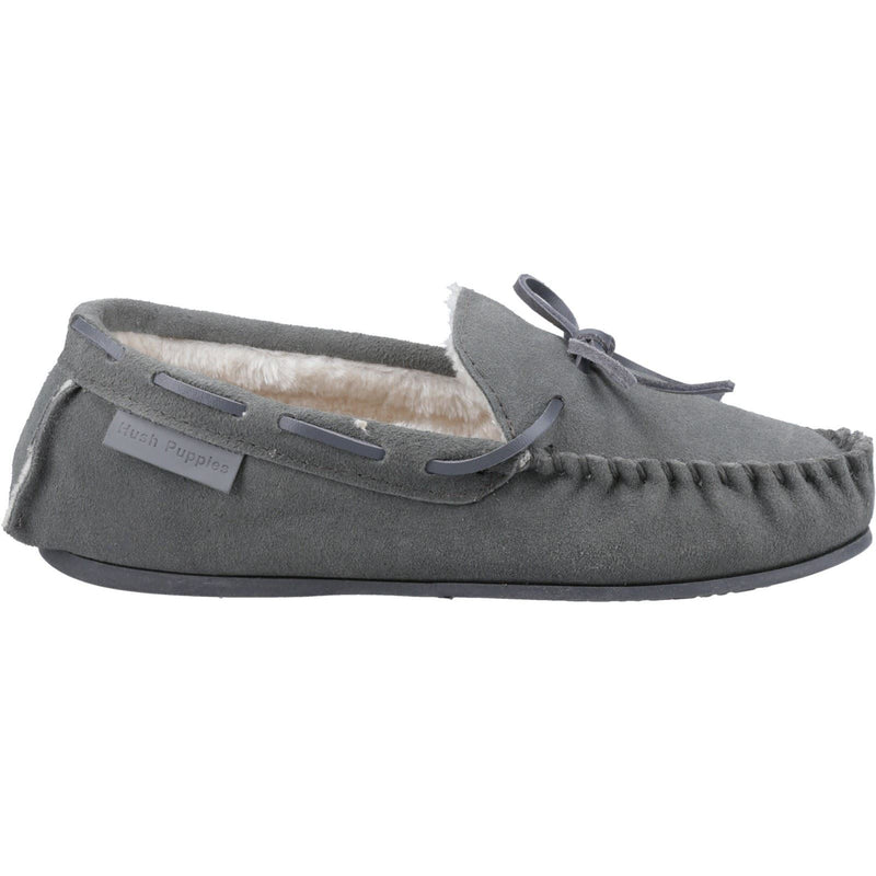 Hush Puppies Allie Chaussons En Daim Gris Pour Femme