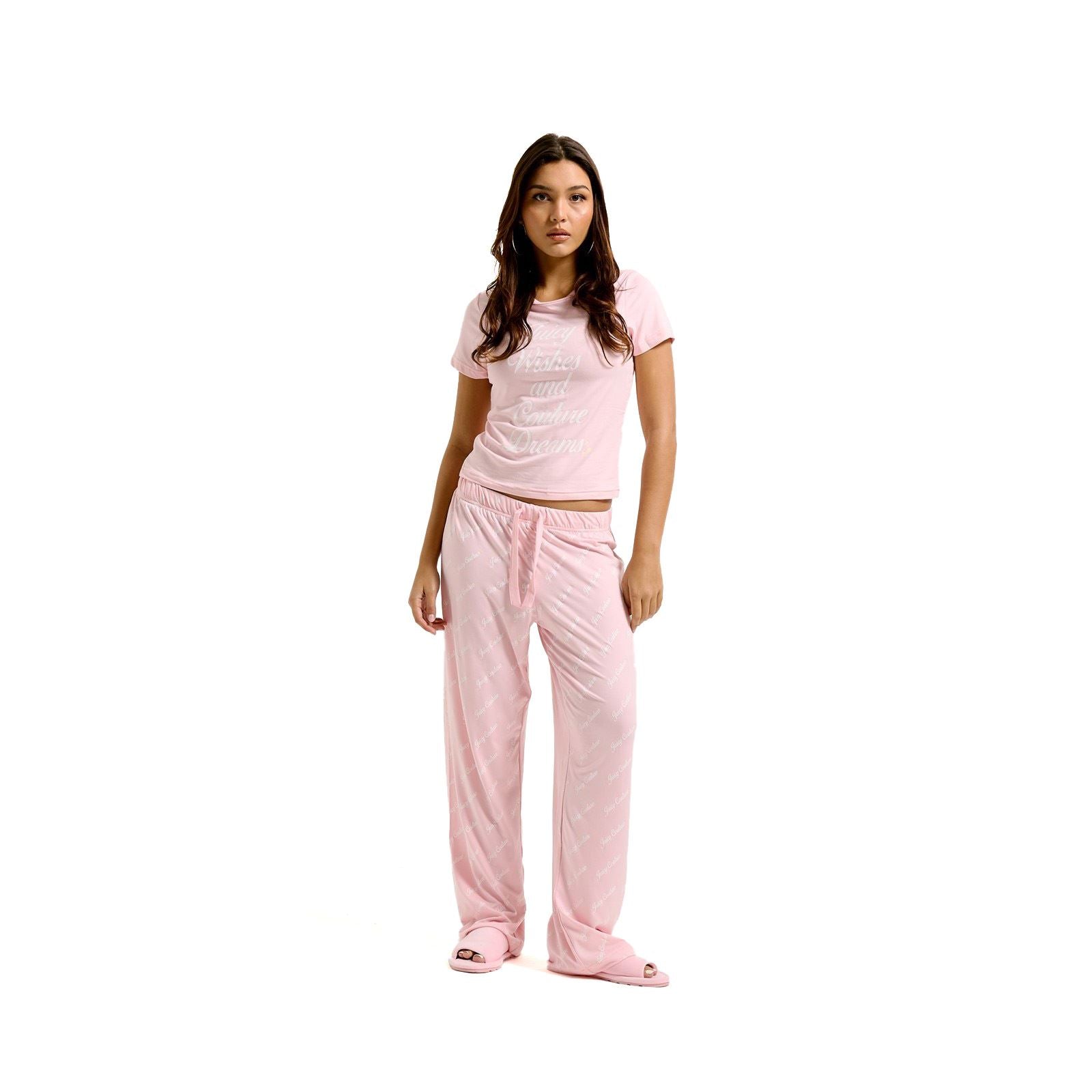 Juicy Couture Juicy Wishes Ensemble De Vêtements D'intérieur En Polyester Pour Femmes, Rose