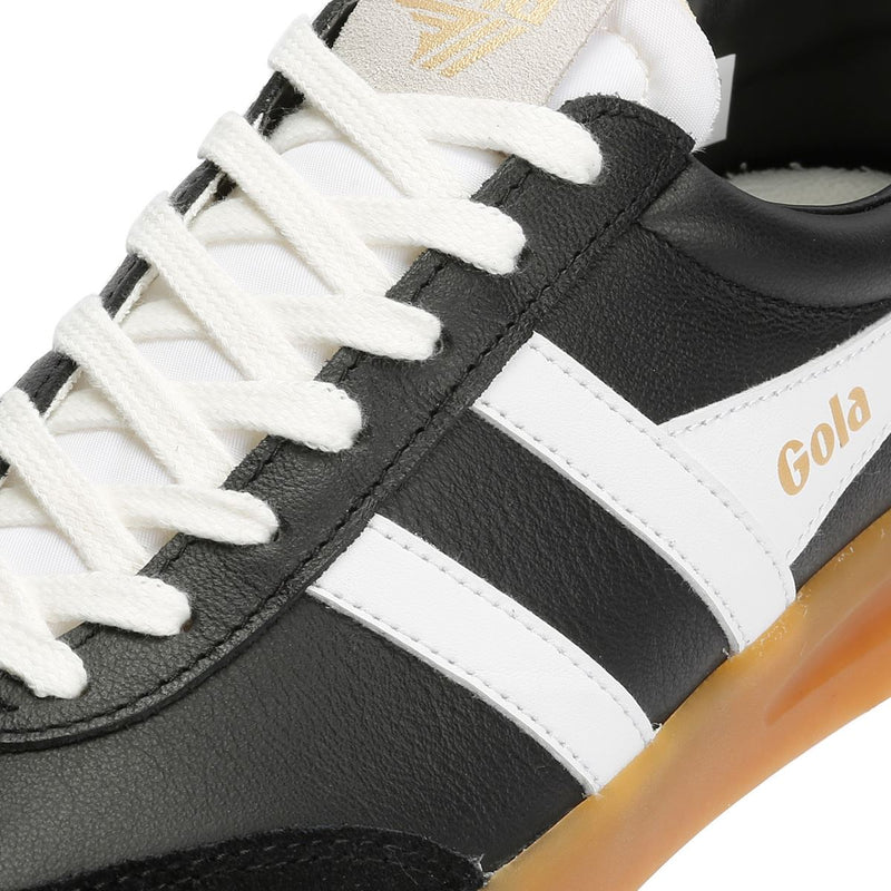 Gola Cyclone Baskets Noires En Cuir Pour Femmes