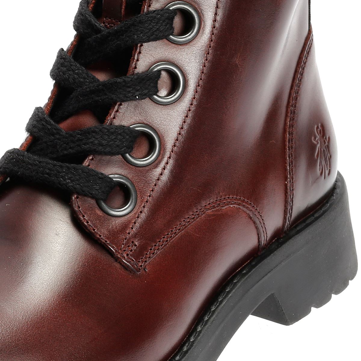 Fly London Ragi Bottes Rouges En Cuir Pour Femmes