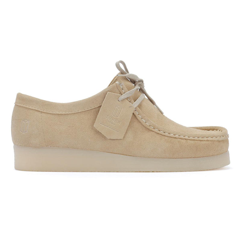 Tower London Apache Chaussures À Lacets En Daim Beige