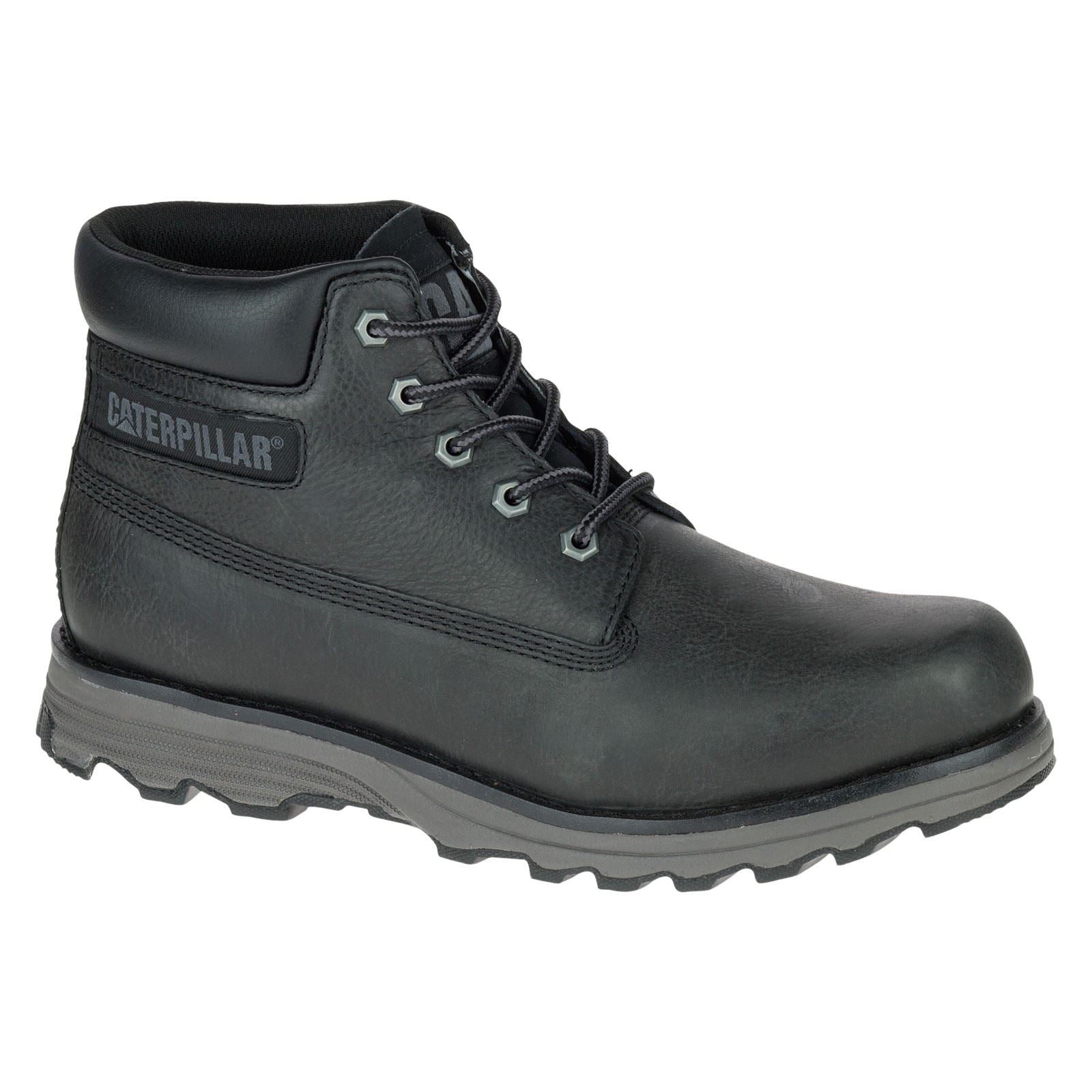 Caterpillar Founder Bottines Noires Pour Hommes En Cuir Nubuck