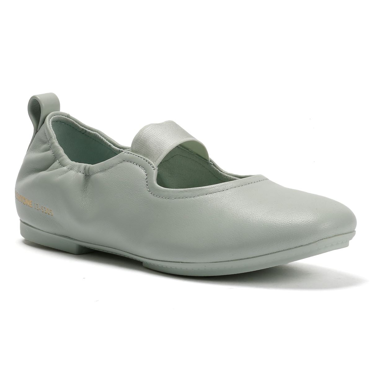 FitFlop X Pantone Delicato Mary Jane Chaussures En Cuir Vertes Pour Femmes