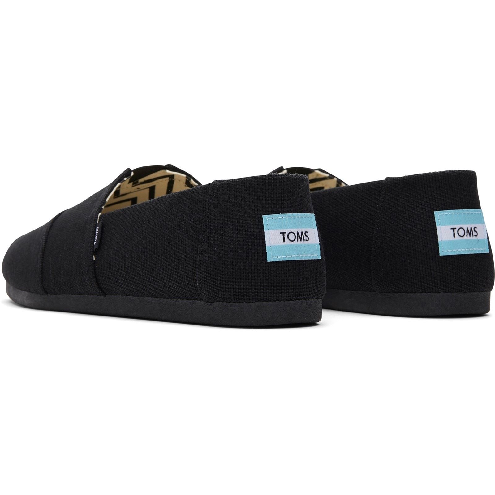 TOMS Alpargata Classic Espadrilles Noires En Coton Pour Hommes