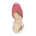 Geox D GELSA Sandales En Cuir Pour Femmes Couleur Cyclamen
