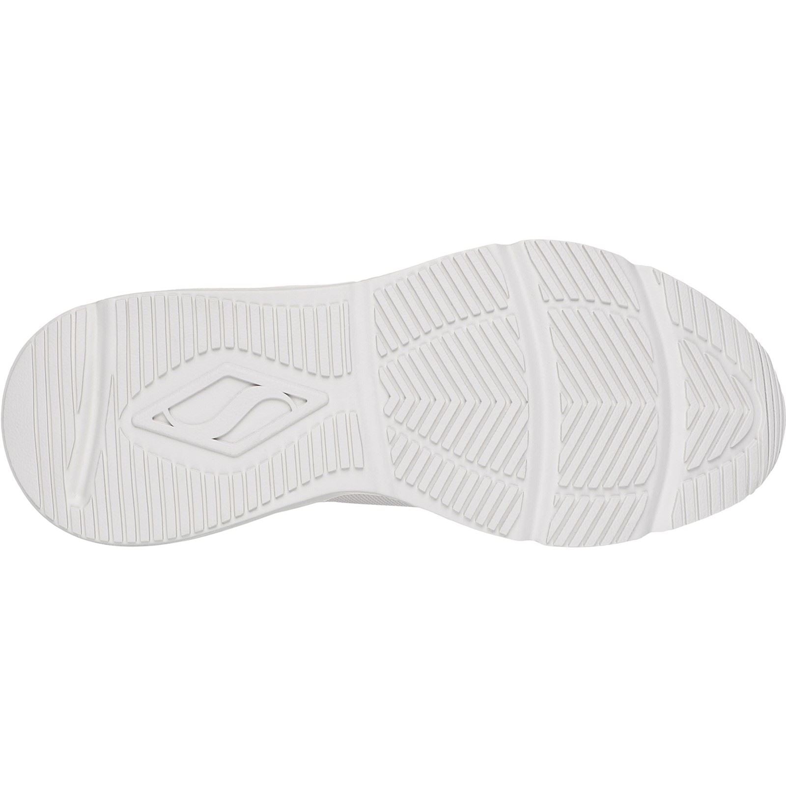 Skechers Tres-Air Uno Easy Steppers Chaussures De Sport Pour Femmes En Toile Blanc Cassé