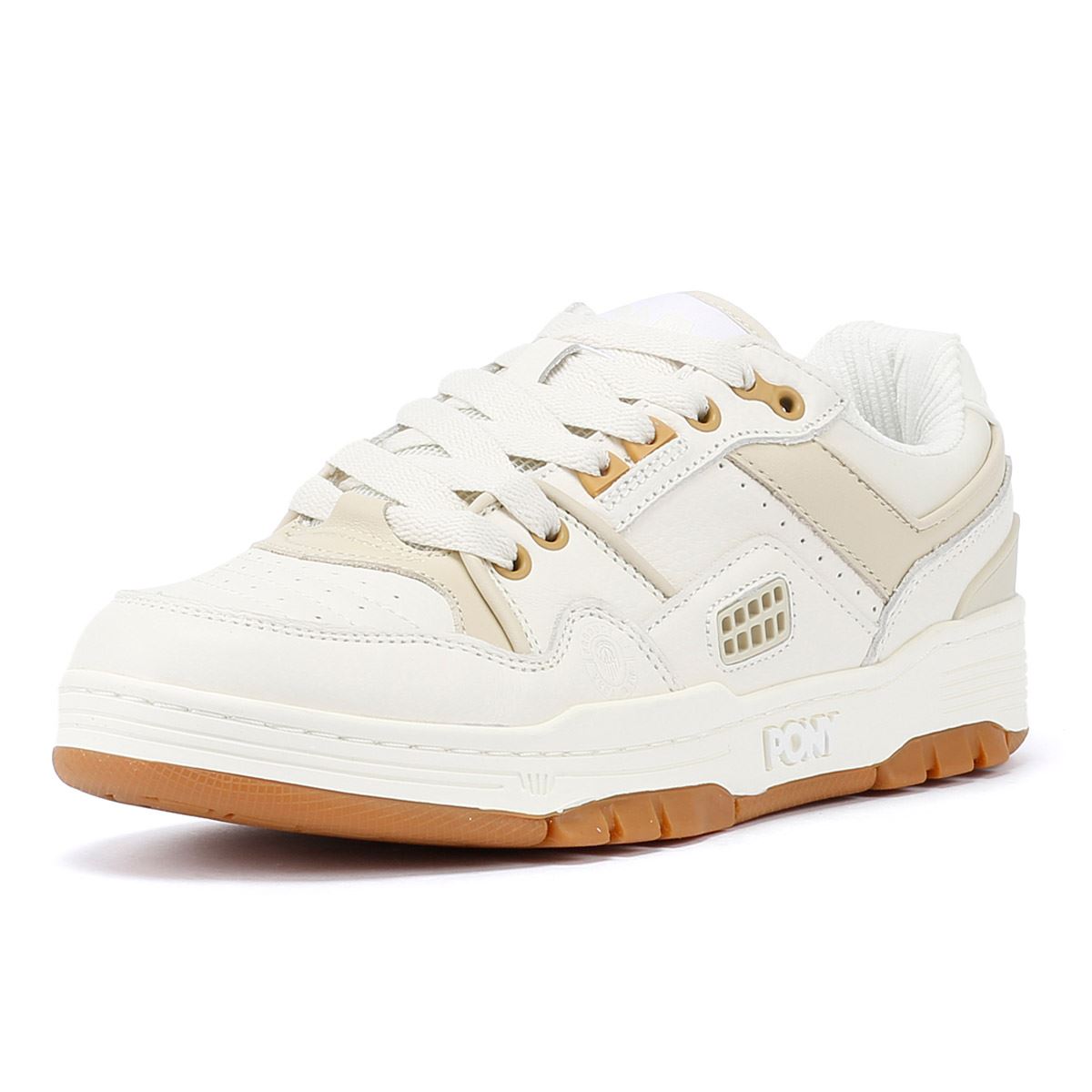 Pony M_100 Low Des Baskets/Écru Blanches En Cuir