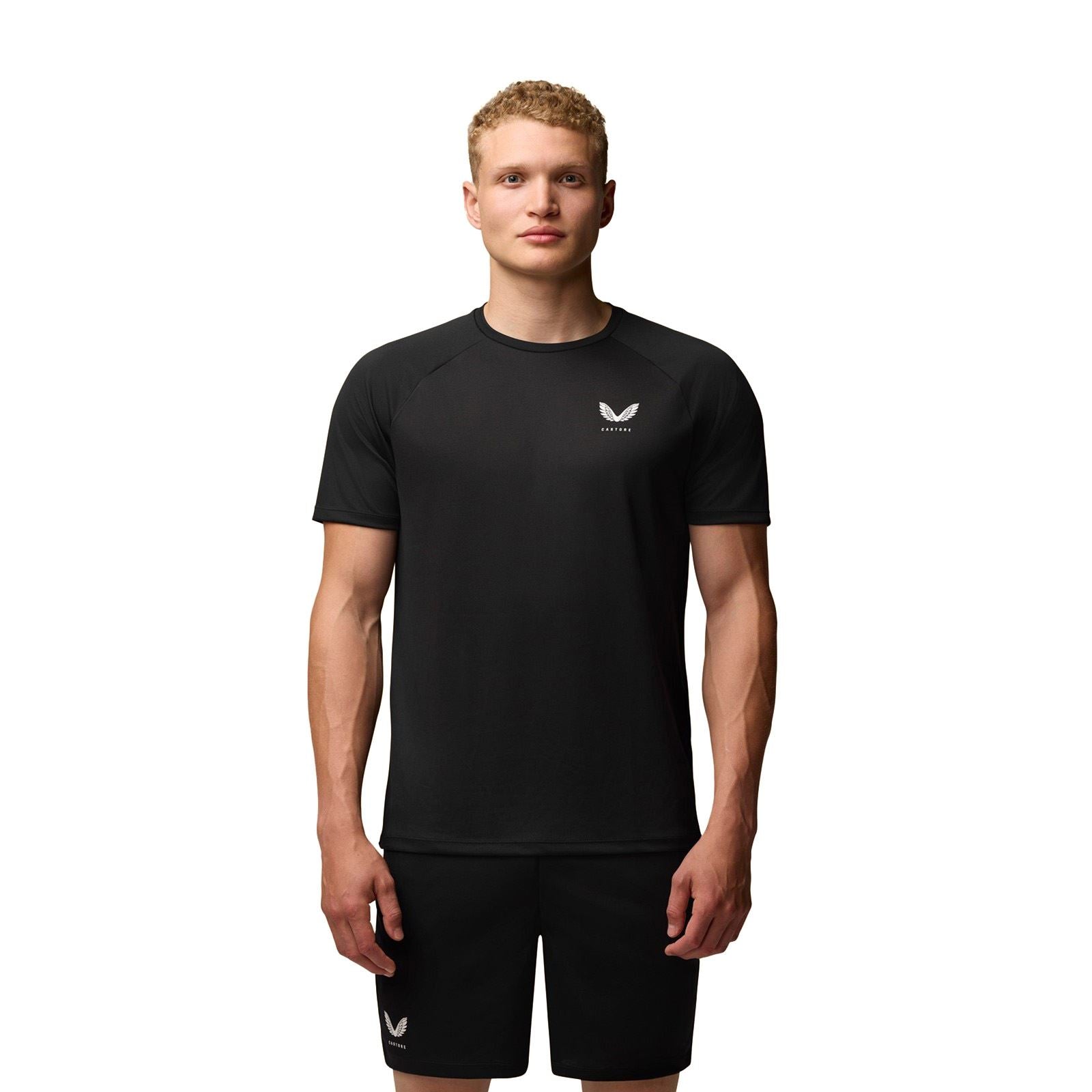 Castore Adapt Training T-Shirt De Sport Actifs Pour Hommes En Polyester Noir
