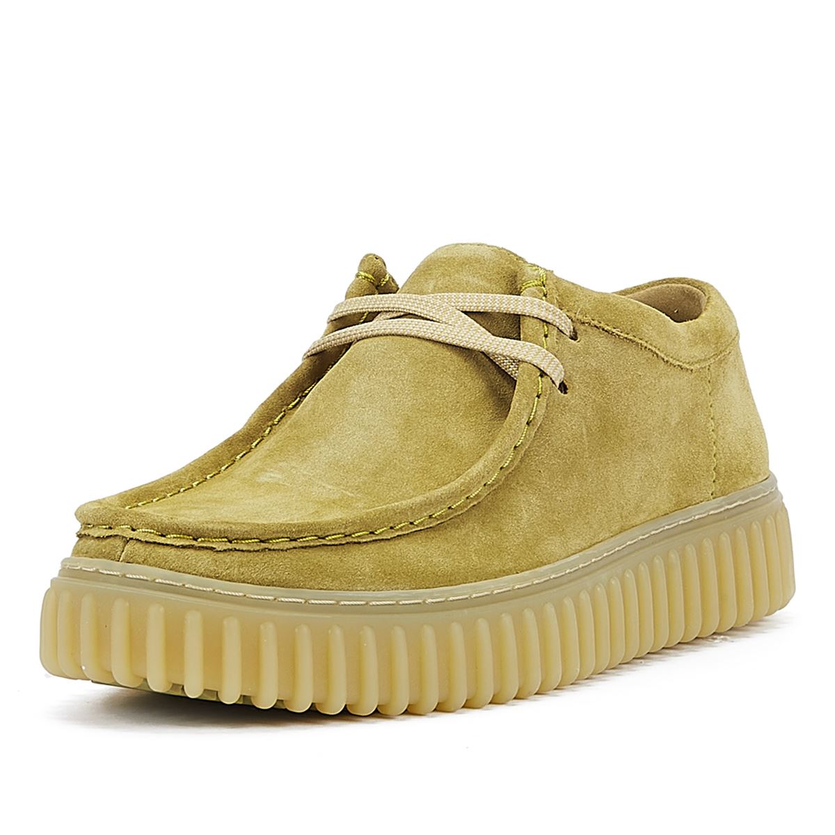 Clarks Main Torhill Lo Chaussures À Lacets En Daim Olive Clair Pour Homme