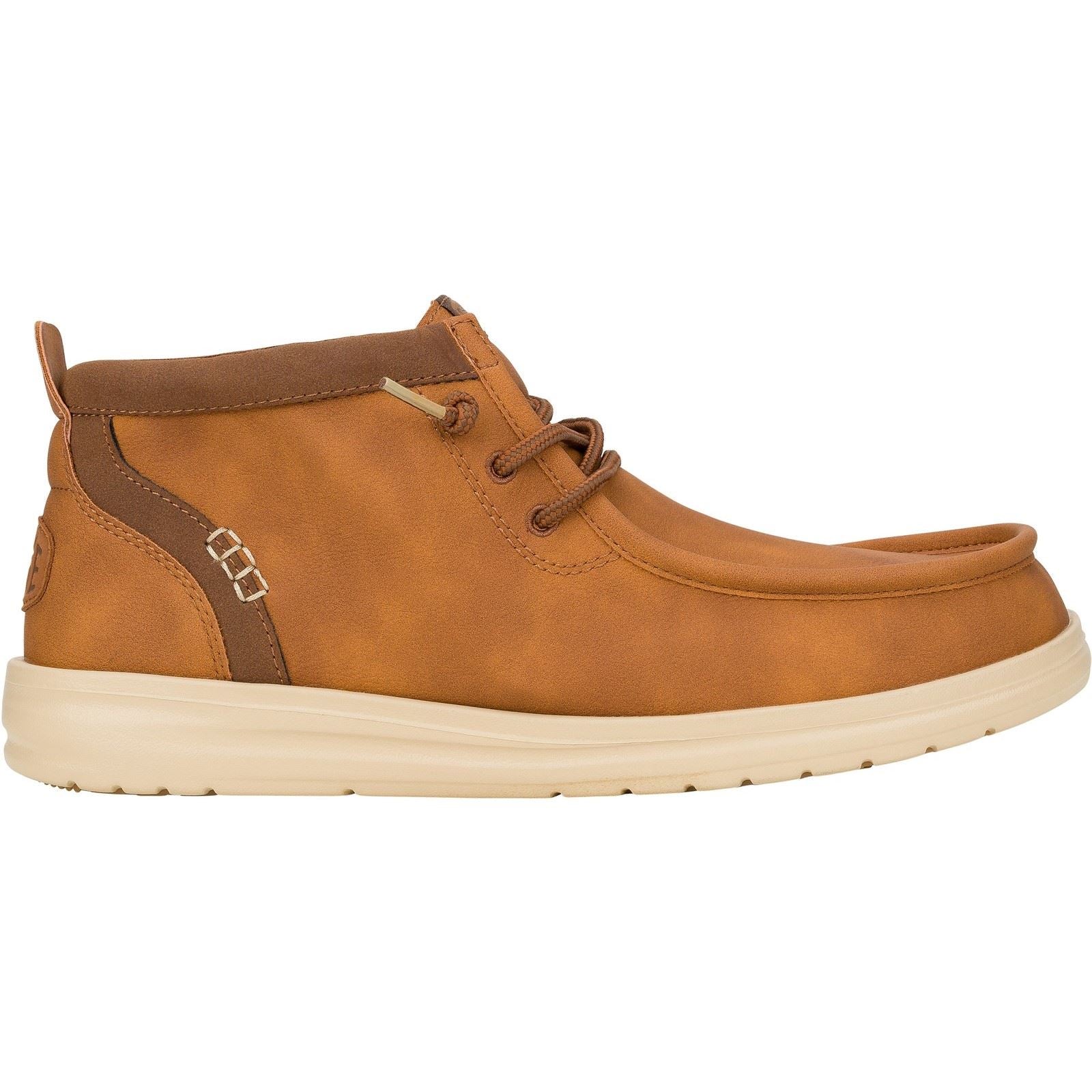 HEYDUDE Wally Mid GripR Classic Bottes Pour Hommes Cognac/Tan