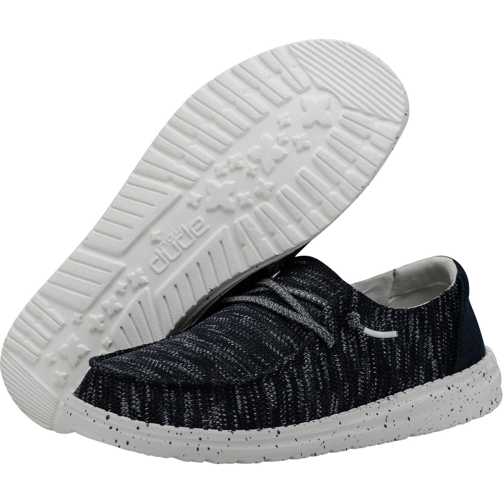 HEYDUDE Wendy Sox Mocassins Bleu Marine Pour Femmes