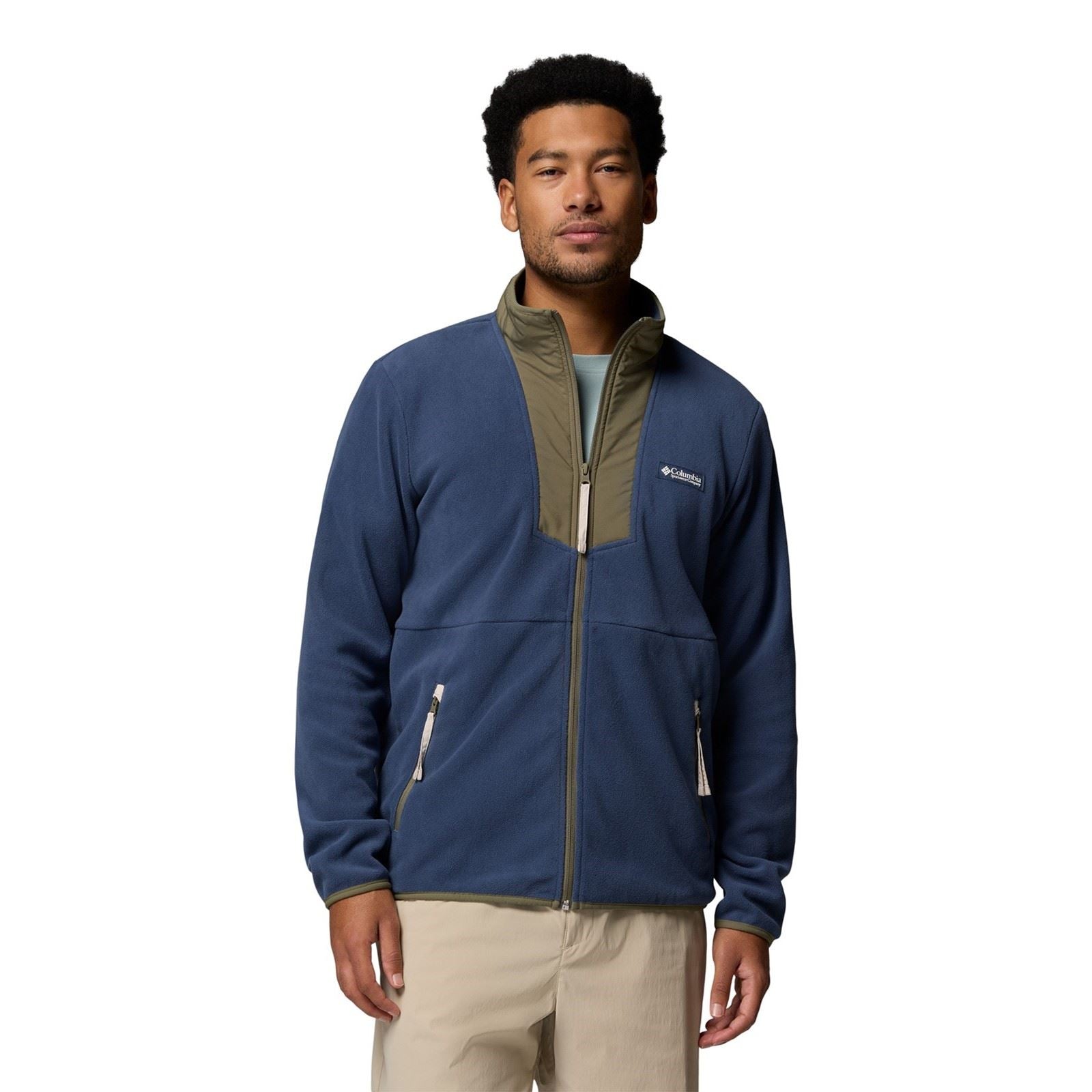 Columbia Sequoia Grove Full Zip Veste En Polaire Bleue Pour Homme