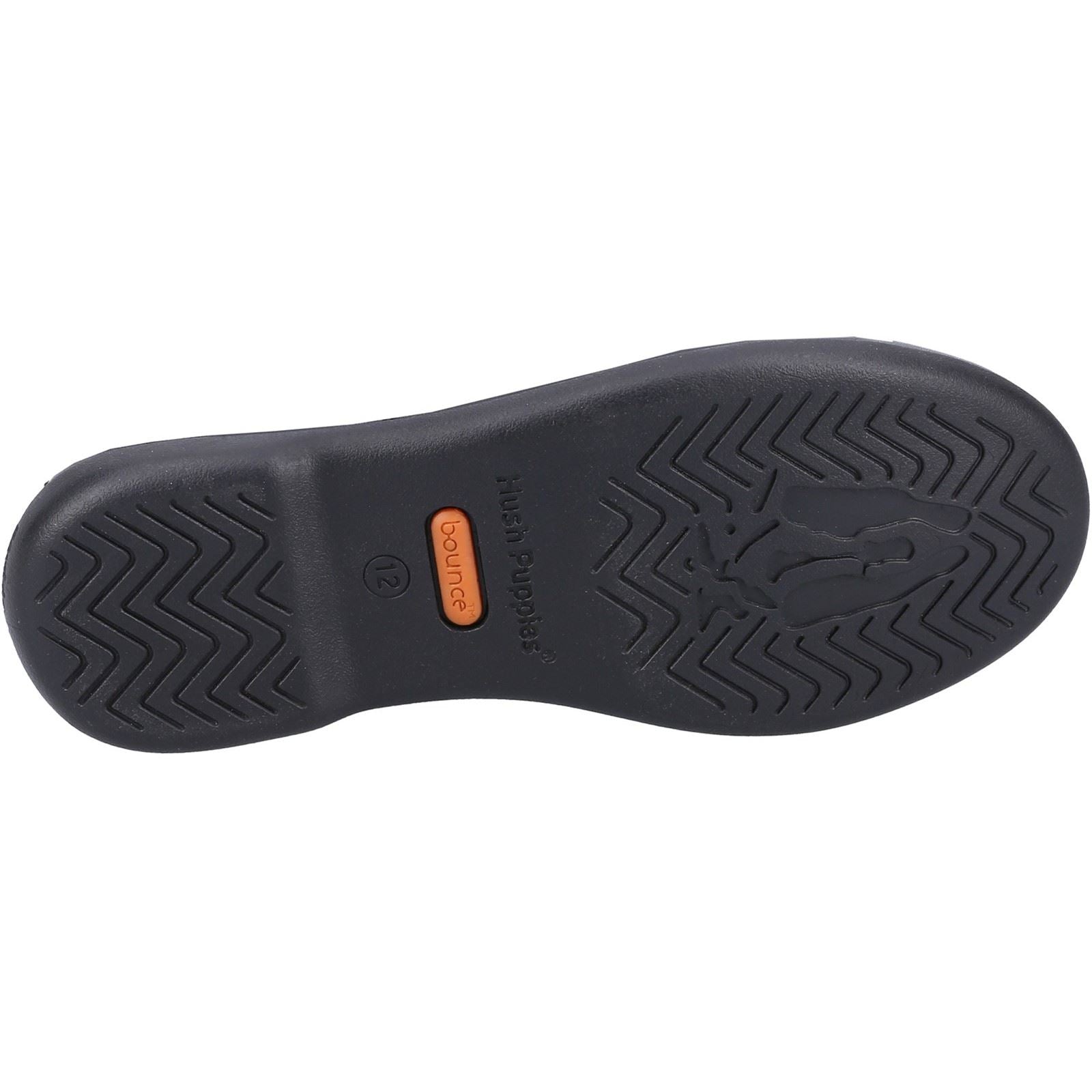 Hush Puppies Bridget SNR Chaussures Noires Pour Filles En Cuir