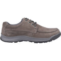 Hush Puppies Tucker Lace Chaussures À Lacets En Nubuck Gris Pour Hommes En Cuir