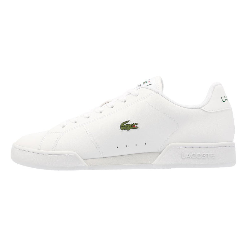Lacoste Carnaby Cup Baskets Blanches En Cuir Pour Hommes