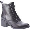 Hush Puppies Harriet Bottes Noires En Cuir Pour Femmes