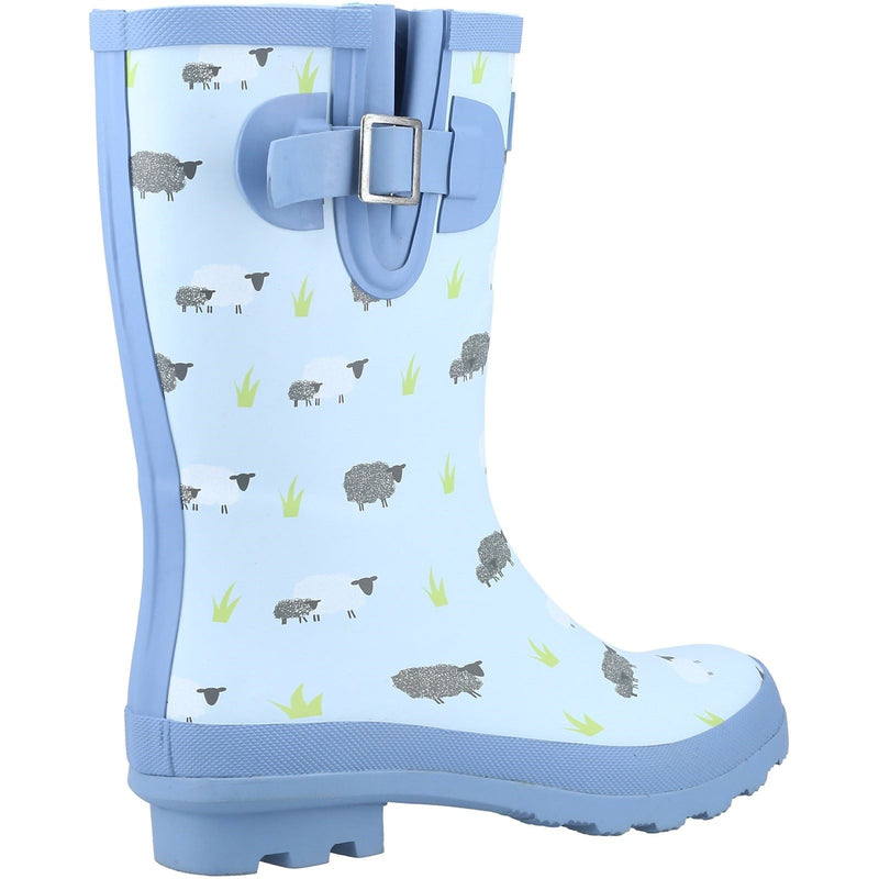 Cotswold Farmyard Mid Bottes En Caoutchouc Pour Femme Sheep Wellington