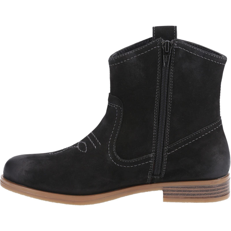 Cotswold Signet Bottes Noires En Cuir Pour Femmes