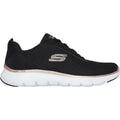 Skechers Flex Appeal 5.0 Uptake Sneakers Pour Femmes En Textile Noir/Or Rose