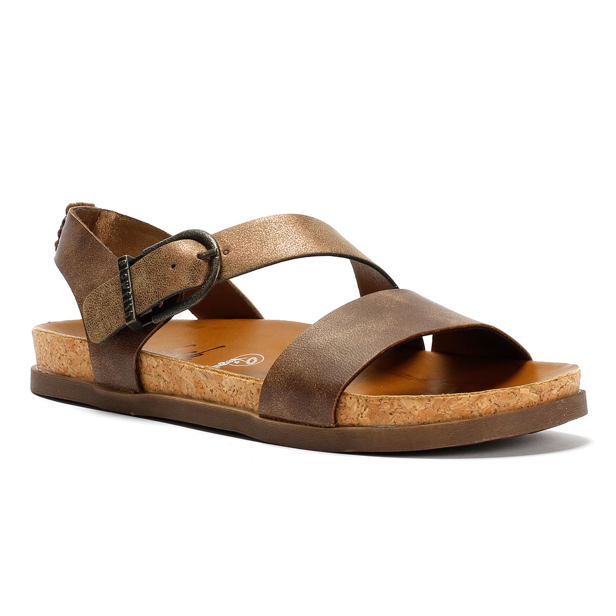 Blowfish Malibu Lance Sandales Brunes Pour Femmes