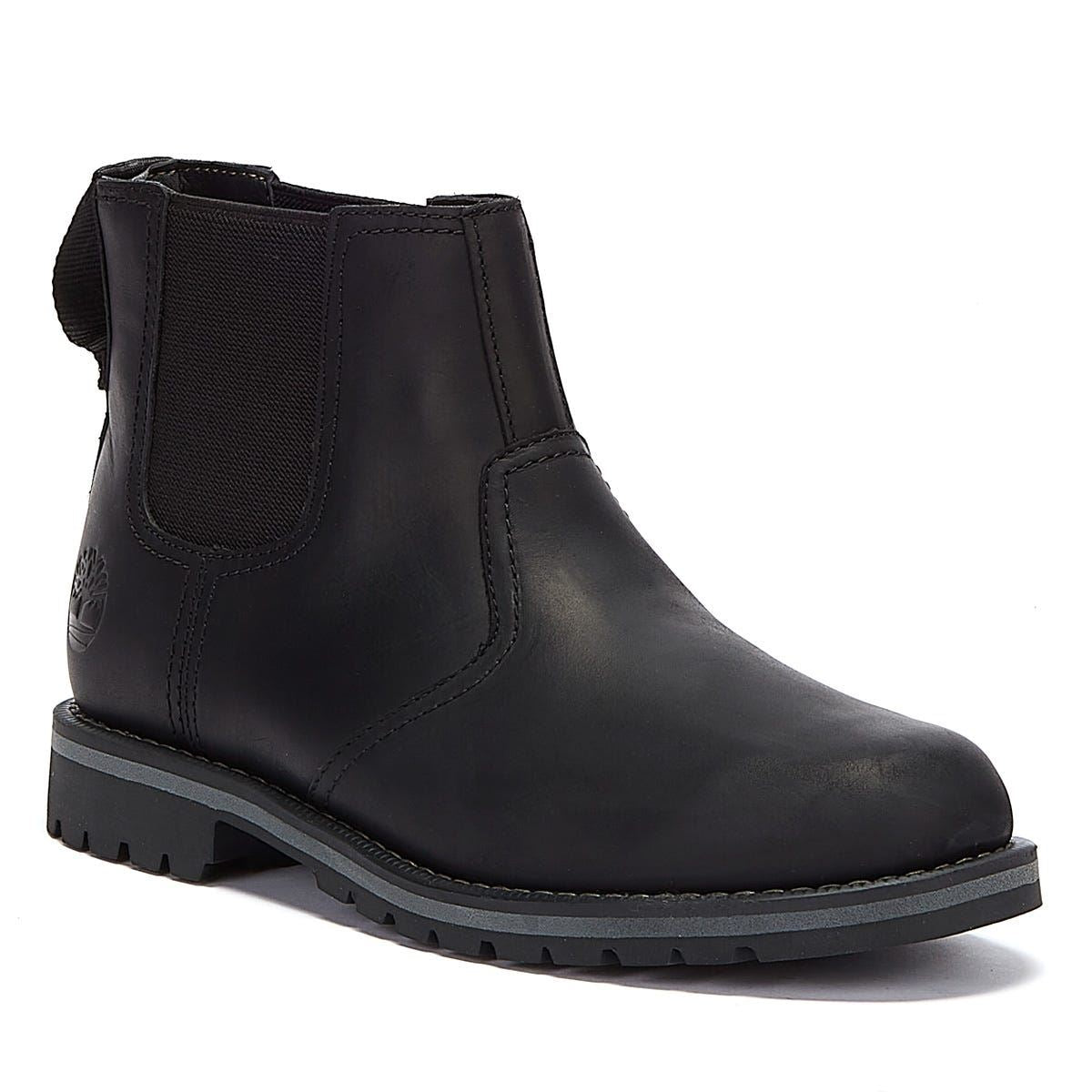 Timberland Bottes Noires Pour Hommes Larchmont Ii Chelsea