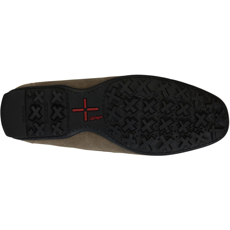 Geox U KOSMOPOLIS + GRIP Chaussures Basses Pour Hommes En Cuir Taupe
