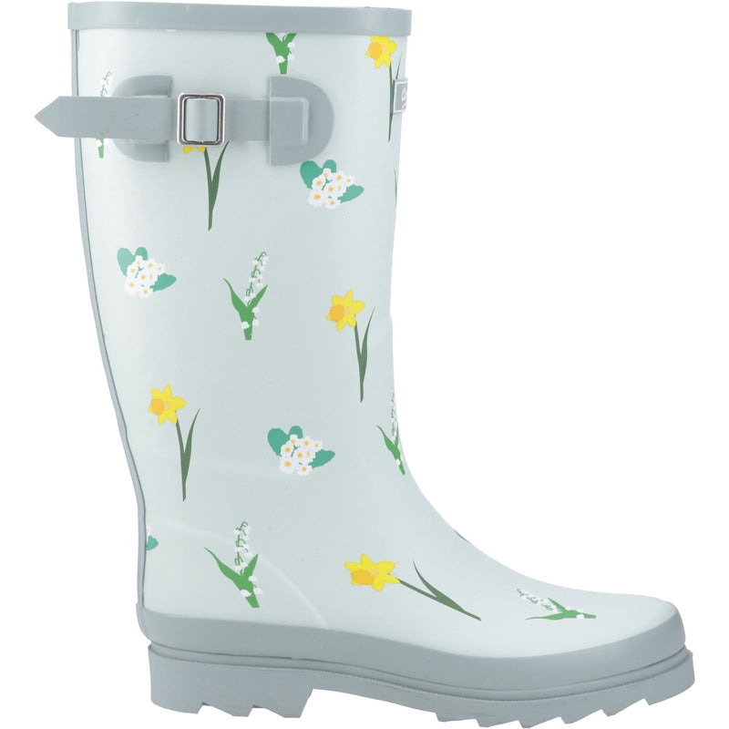 Cotswold Wildflower Tall Bottes En Caoutchouc Pour Femmes Couleur Menthe